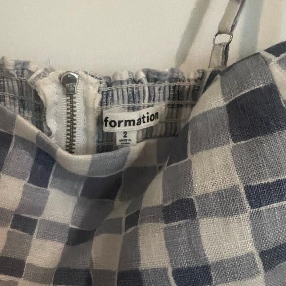 Reformation Blue Gingham Top - Picture 3 of 4
